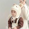 Cartoon Kids Earflap Beanie Thick Plush Lined Infant Winter Cap Toddler Warm Hat  Cold Weather