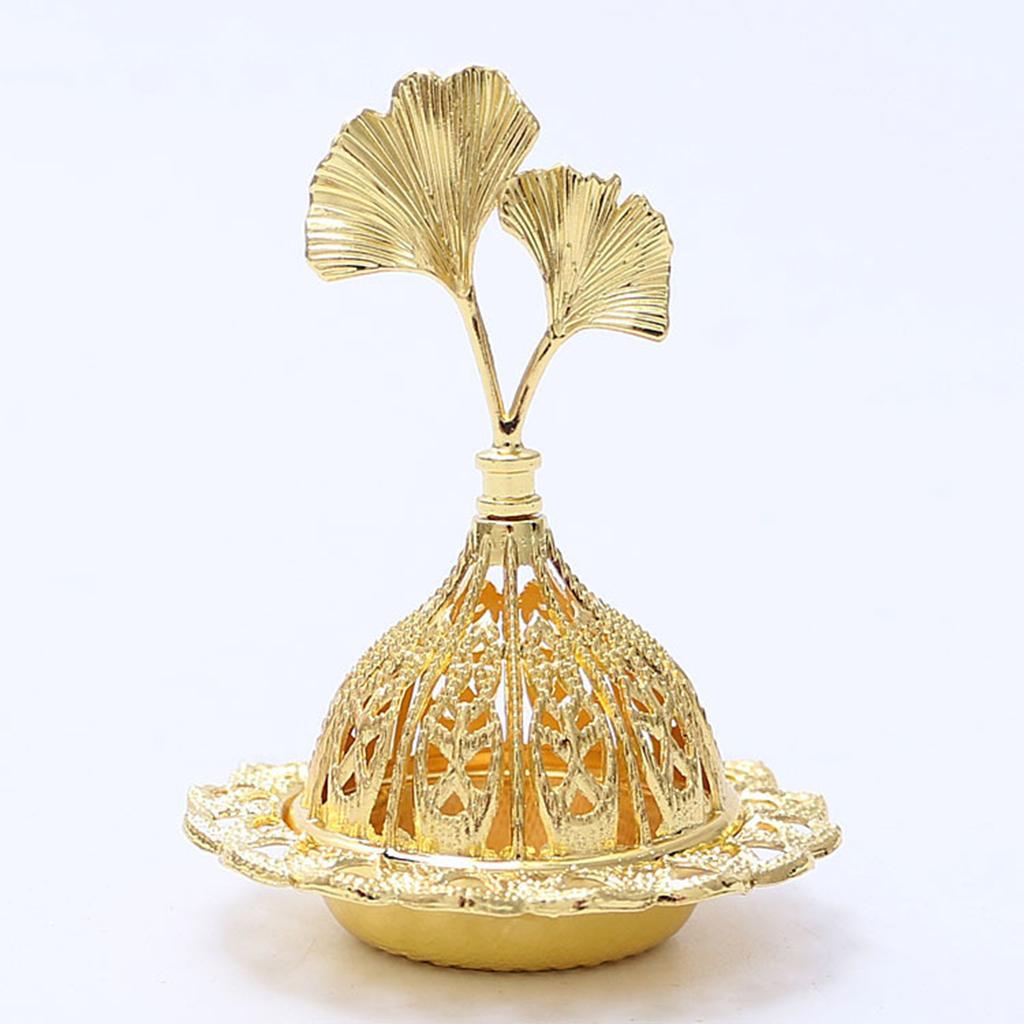 Crown Retro Copper Hollow Out Incense Stick Burner Holder Golden Arab Burner Catcher Home Decoration