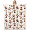 Feelyou Sunflower Fleece Throw Blanket Botanical Floral Plush Blankets and Throws Yellow Sunflower Cows Print Sherpa Blanket for Women Soft
