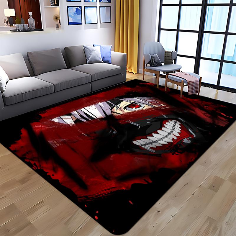 Anime Tokyo Ghoul Kunst Gedruckt Teppich für Wohnzimmer Große Fläche Teppich Weiche Matte E-sports Stuhl Teppiche Alfombra Geschenke Dropshopping