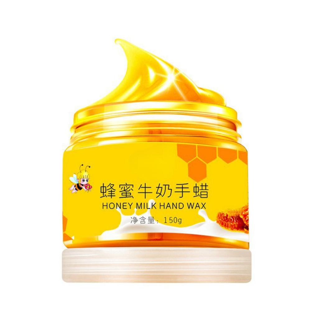 Honey Milk Hand Mask Moisturizing and Smoothing Hands Exfoliation Hand and Foot Care Peel-off Hand Wax