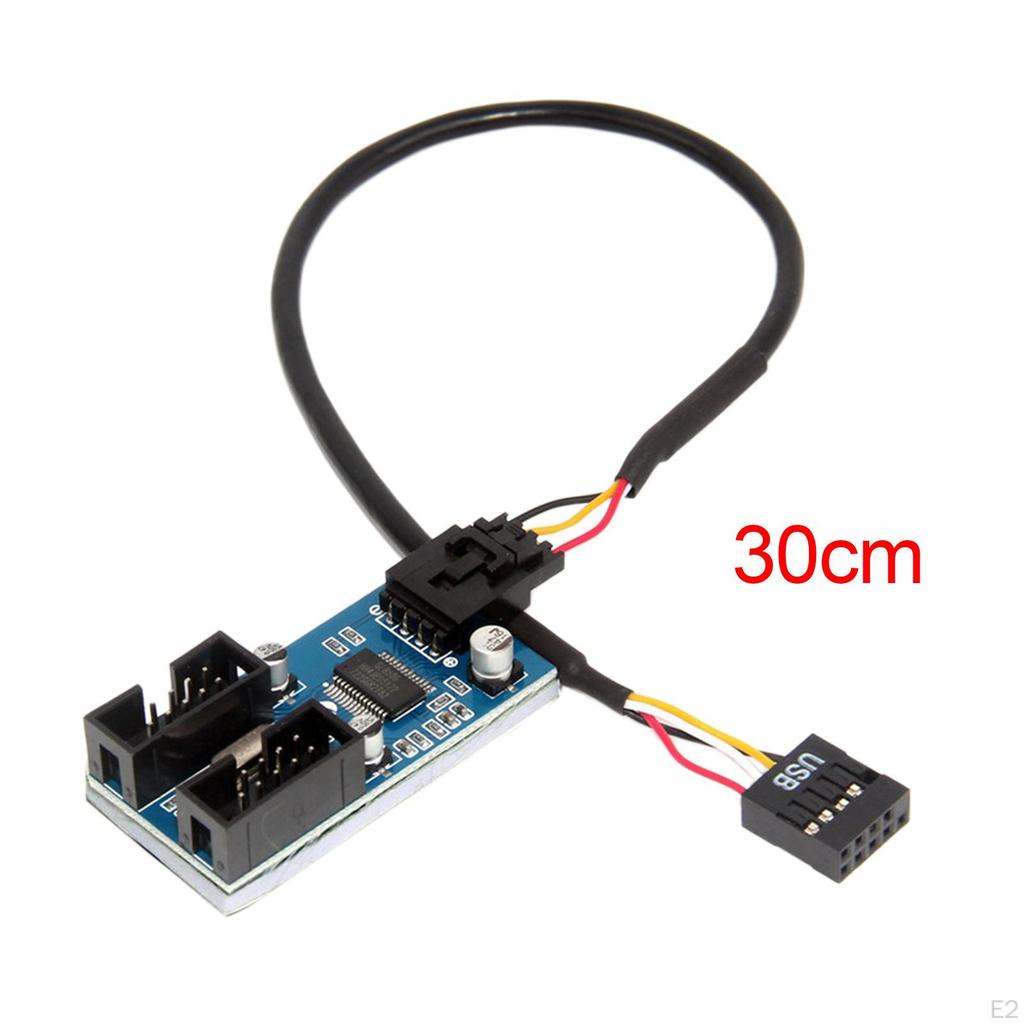9 Pin USB Header Adapter Internal Hub Motherboard Splitter for RGB Lights