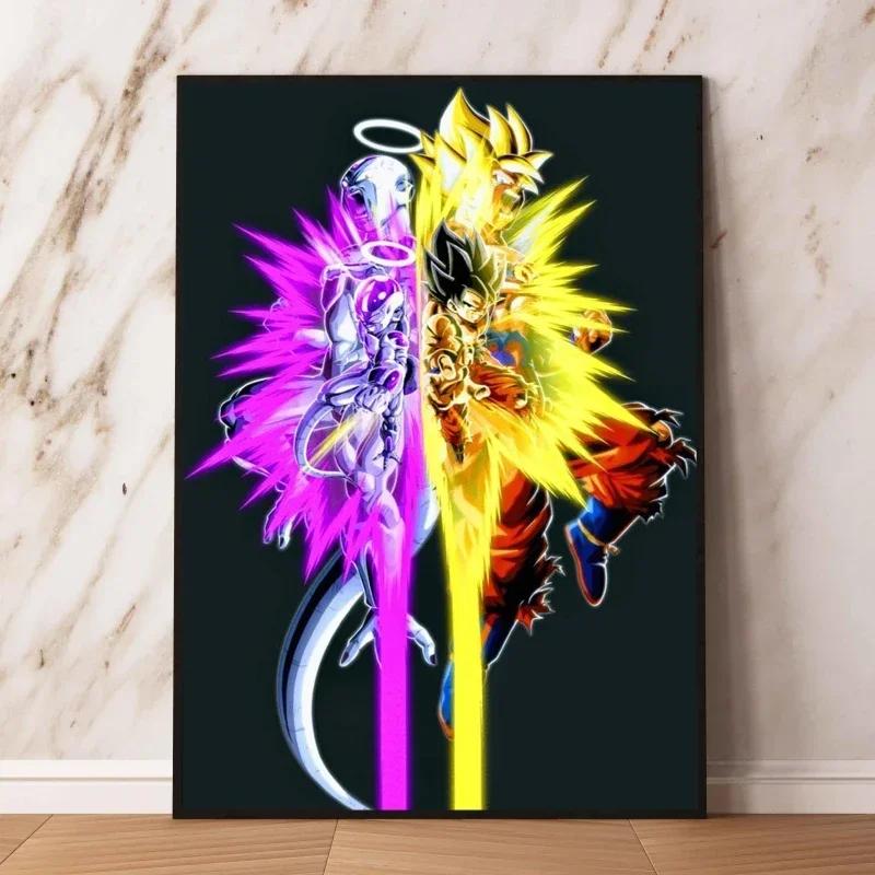 Anime Canvas Painting Print Picture Goku Vegeta Hd Poster Children's Bedroom Decoration Wall Art Home Prints Gifts