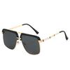 Luxury Tortoiseshell Gradient Oval Women Sunglasses Retro Double-Bridge Thin Frame Trend Versatile Men Sun Glasses UV400
