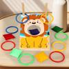Portable Sandbag Toss Game Wooden Montessori Puzzle Toy  for Kid Toddler