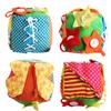 Giocattolo per l'apprendimento precoce della vita del bambino Quadrato Giocattolo Palla per l'apprendimento delle abilità di vita Giocattolo per l'apprendimento della pratica di simulazione Cerniera Bottone Velcro Giocattoli per Bambini