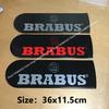 36x11cm Pokrowiec ochronny na koło zapasowe do bagażnika tylnego samochodu Naklejka z emblematem dla BRABUS G63 G65 G400 G500 G350 800 900 Klasa G