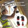 Large Power Cordless Lithium Drill Quick Detaches Chucks with Ergonomic Handle Small ABS Metal Set for Multiple Surfaces