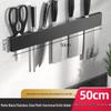 Punch-Free Stainless Steel Wall-Mounted Kitchen Knife Rack