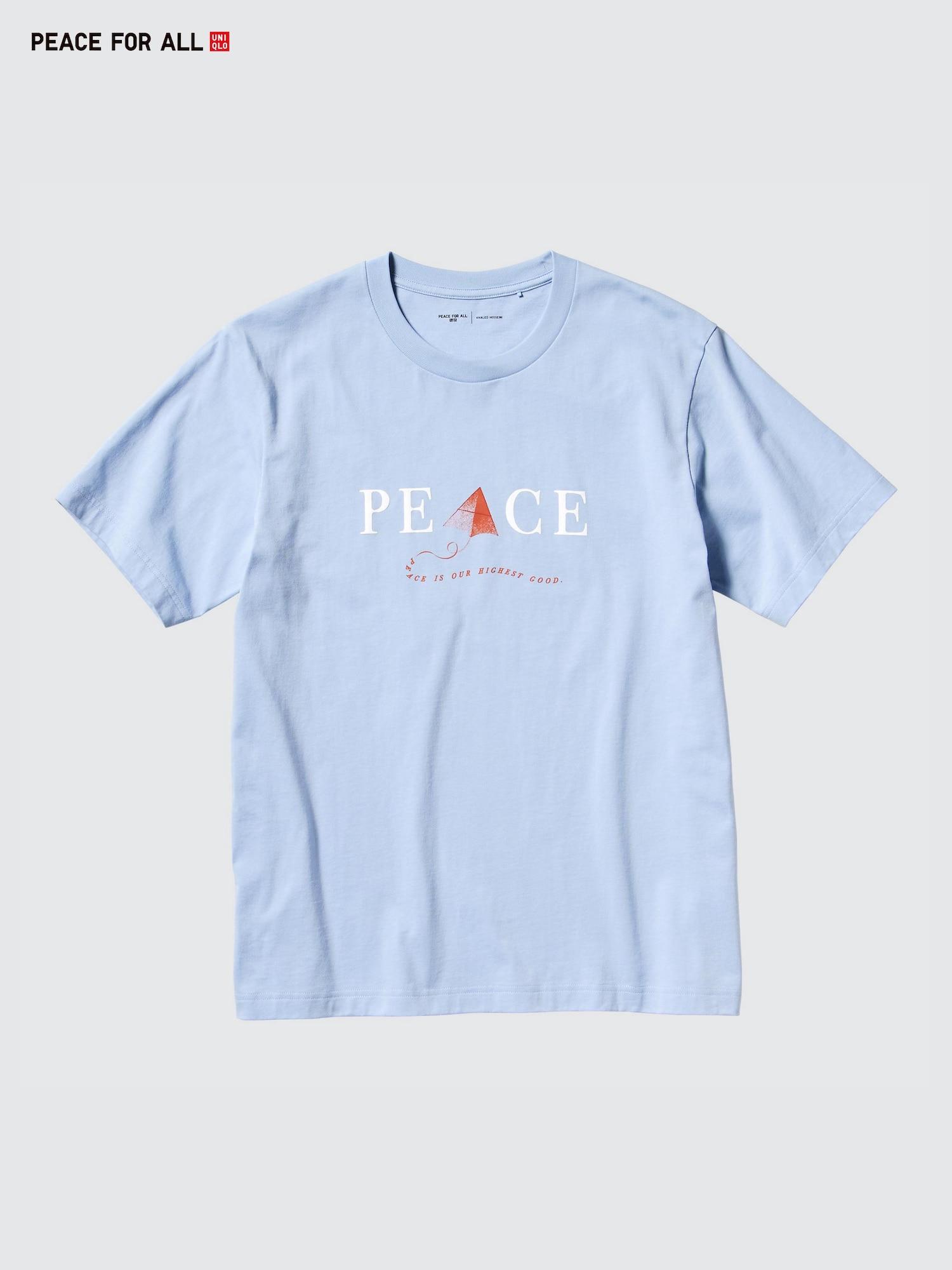 

Uniqlo Футболка с принтом «Peace For All» с коротким рукавом и стандартным кроем Халед Хоссейни 60 LIGHT BLUE/UNISEX 4XL
