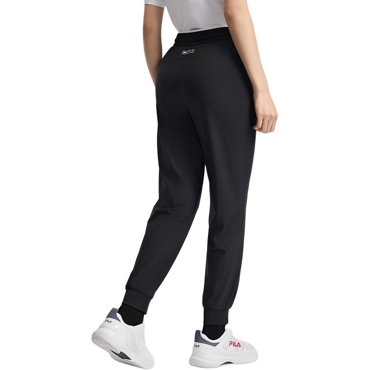 Fila Tennis Series Fashion Casual Versatile Knitted Sports Pants Women Bottoms Dark-Blue A11W523602F-NV