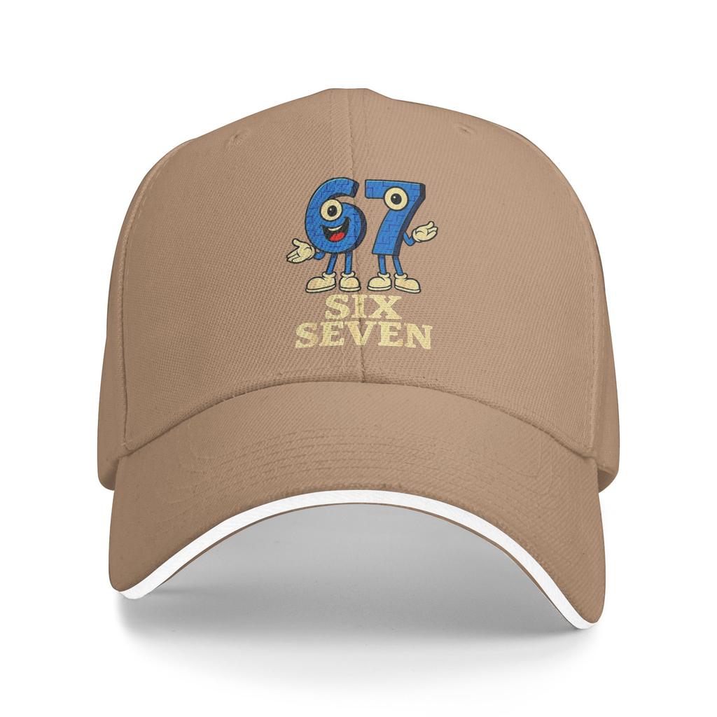 67 Six Seven 6 7 Funny Italian Brainrot Kids Gaming Meme Casual Baseball Cap Summer Trucker Hat Sun Visor Running Hip Hop Hats