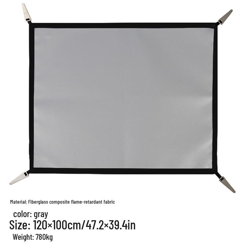 ZISIZ Fiberglass Fire Blanket and BBQ Grill Mat