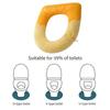 Toilet Seat Cover 1Pcs Soft Warmer Cushioned Pad Thickened Washable Bathroom Mat for Winter Comfort