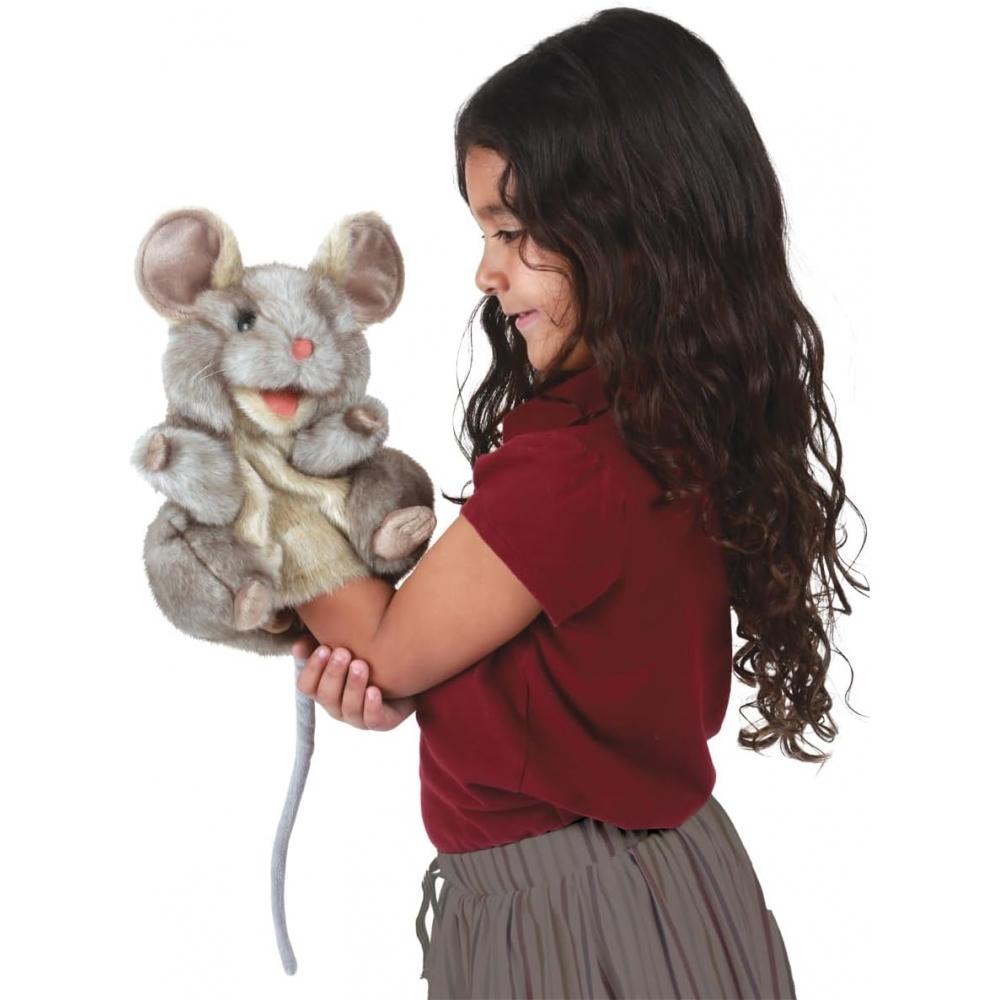 Folkmanis Grey Mouse Hand Puppet