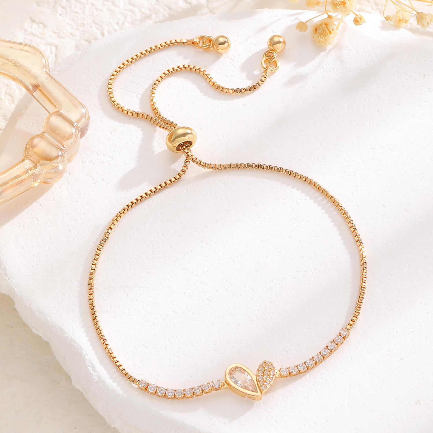 Adjustable Slide Charm Bracelets with Heart Butterfly and Infinity Designs for Women