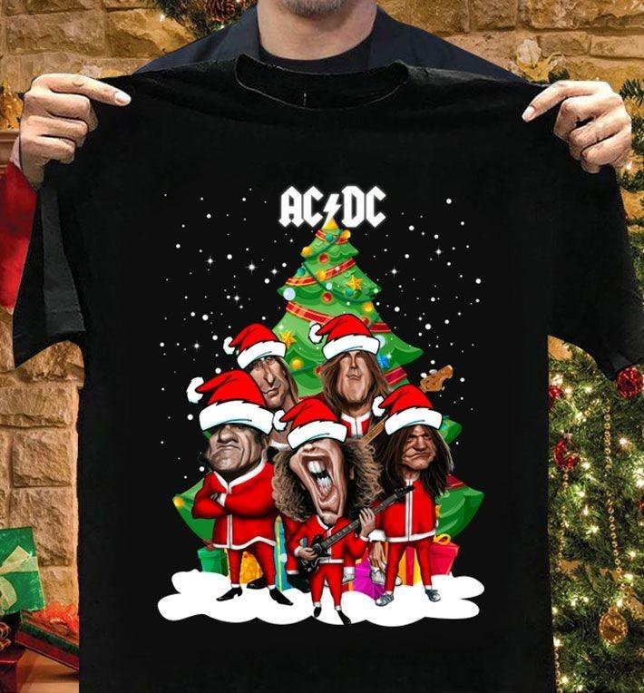 AC DC Rock Band Christmas Shirt Unisex Concert S-5XL CR889 Unisex T-Shirt XXXXL