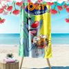 Oggy Soul Print Beach Towel, Large Soft Quick Dry Towel for Beach Camping Swimming