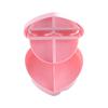 Heart-shaped Jewelry  Box Sundries Container Girls Makeup Storage Box Desktop Cosmetic Organizer