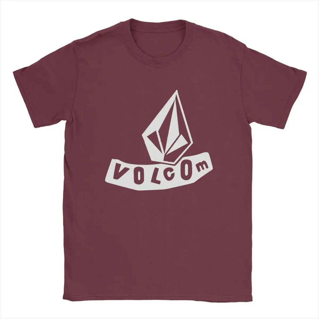Funny Stylish Classic Cotton Tops Unique Short Sleeve Crewneck Tee Men 2024 Volcoms The Newest Logo T Shirts  Gift Idea T-Shirts