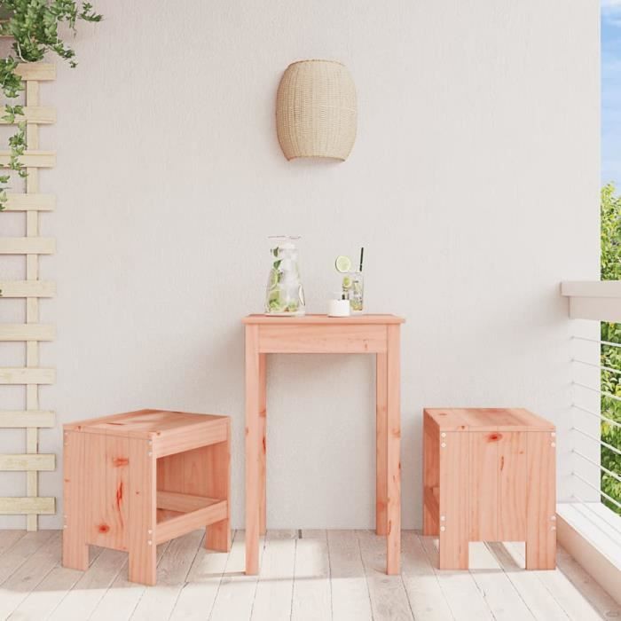 VidaXL Tabourets de jardin 2 pcs 40x36x45 cm bois massif Douglas 825343
