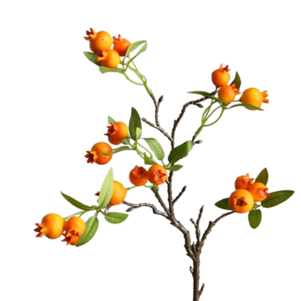 

Handmade Simulation Hawthorn Fruit Realistic Fake Plants Wedding Party жёлтый