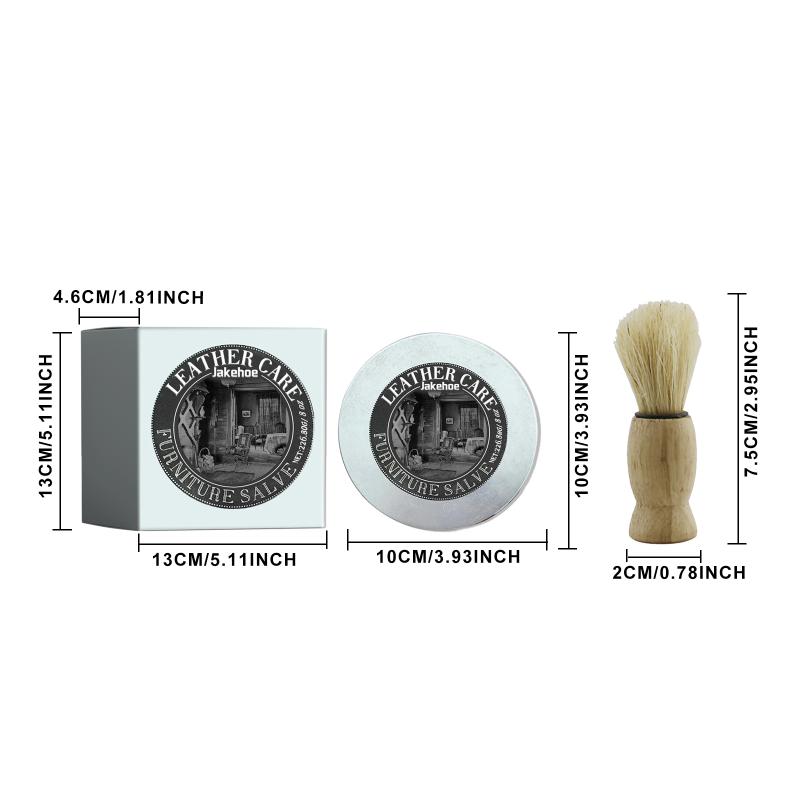 Leather Restorer Salve All Natural Furniture Polish for Car Interiors Couch Sofa Purse and Shoes