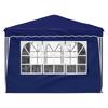 Pop Up Party Tent 288 X 288 X 245 Cm Blue Oxford Fabric