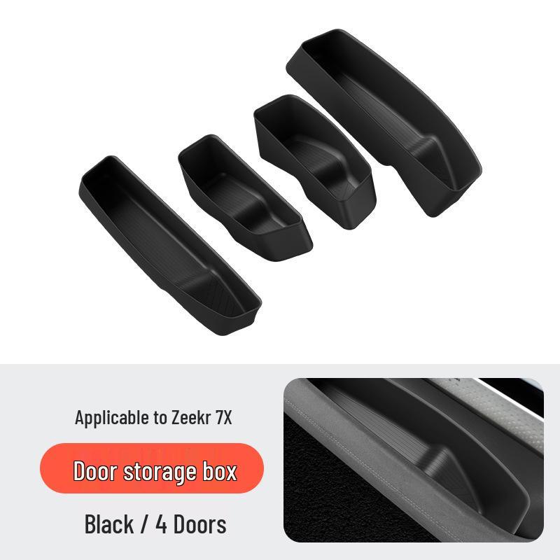 Caixas de Armazenamento Ocultas Compatíveis para 25 Modelos Zeekr 7X: Porta, Console Central, Debaixo do Assento, Apoio de Braço em Silicone