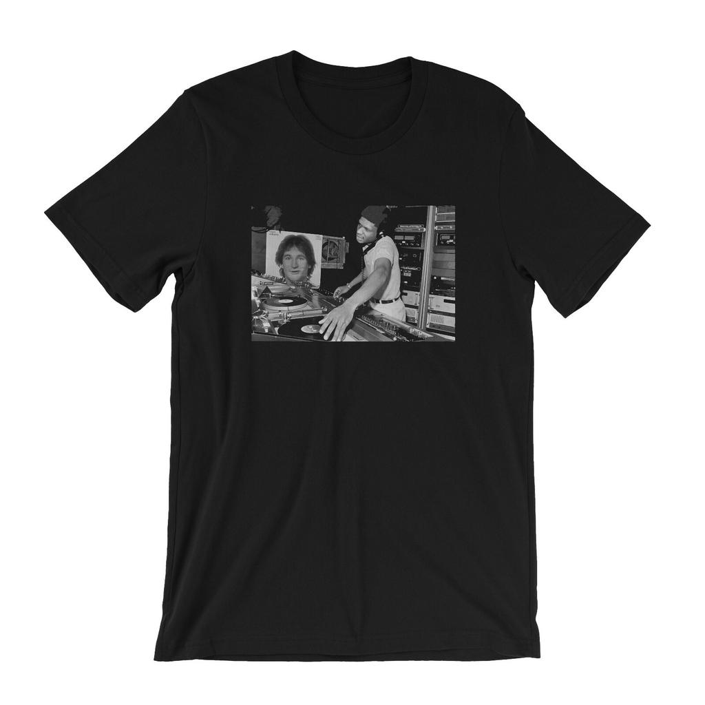 26 Larry Levan in DJ Booth T-Shirt - NYC downtown 80's Disco Paradise Garage Unisex T-Shirt