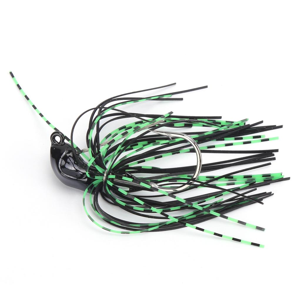 Willow Leaf Spinnerbait Anti Hanging Bottom Fishing Lure Spinner Bait for Fresh Sea BassBlack