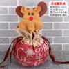 Christmas Gift Candy Bag Gift Bag, Christmas Daily Necessities Props, Santa Claus Golden Velvet Backpack Bag