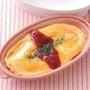 RAO3Z Quickly Make a Runny Omelet or Omelet Rice In the Microwave! Arita Ware Rolled Omelette, Light Pink