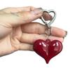 Exquisite Temperament Red Heart Bow Charms Keychain Versatile Phone Pendant Fashion Backpack Hanging Ornament Accessories Gifts