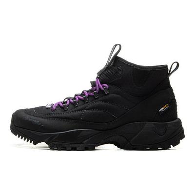 Li Ning Hochbequem Vielseitig Trendig Outdoor Rutschfest Abriebfest High-Top Wanderschuhe Unisex Wanderschuhe Schwarz AHCU059-2