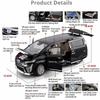 1:18 Vellfire Alphard Miniature Model Cars Toys Alloy Diecast with Light Music Vehicles Wheel Steering MPV for Boys' Edutainment