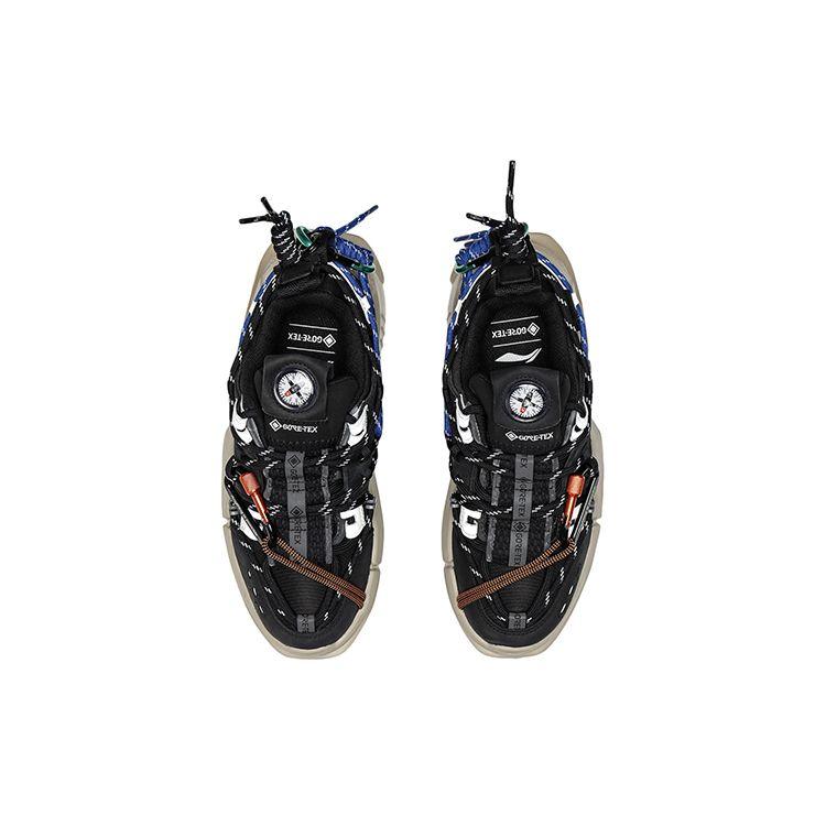 Li-Ning Comfortable Durable Casual Low-Top Dad Shoes Women Sneakers Black AGLQ138-1