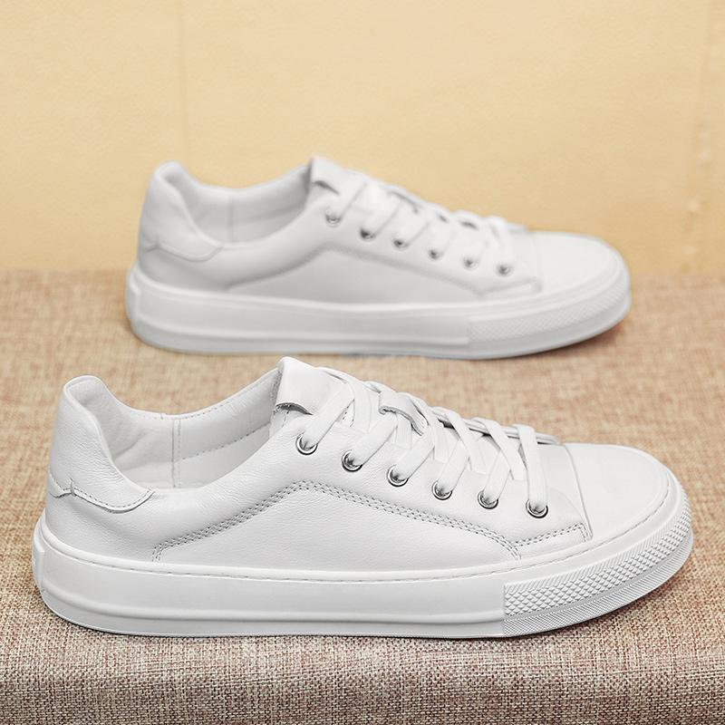Men's Skate Genuine Leather Sneakers Male Comfy All-match Casual Sports Skateboard Shoes Spring Fashion Breathable Walking Shoes