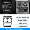 Carbon Fiber Gear Air Outlet Window Lift Steering Wheel Panel Suit Car Interior Accessories Sticker For Alfa Romeo 159 2005-2023