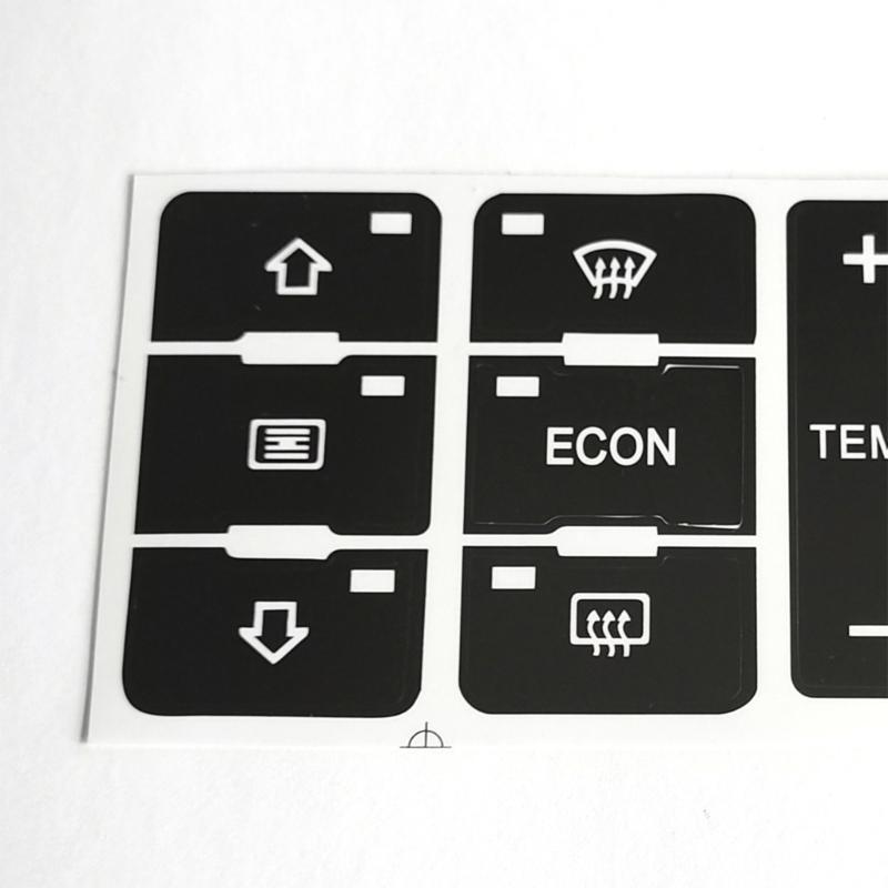PVC Air Conditioning Switches Decals Easy Install & Scratches Resistant Climate Control Stickers for German Car