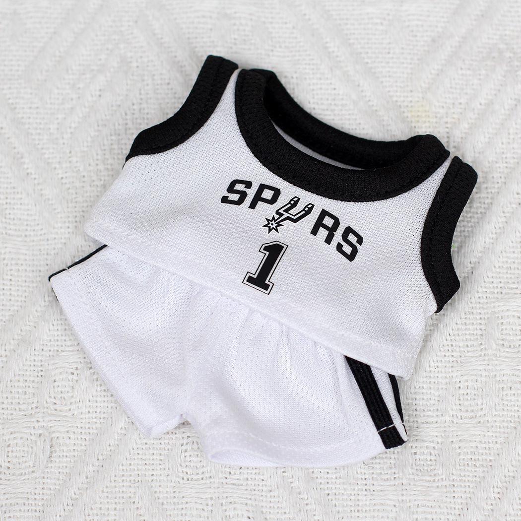 

17cm Labubu Doll Sports Uniform Set - Basketball & Football Macaron Outfit