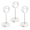 20 Pcs Table Number Holder 85mm Round Iron Place Card Holder Desktop Photo Memo Stand for Wedding Party Graduation