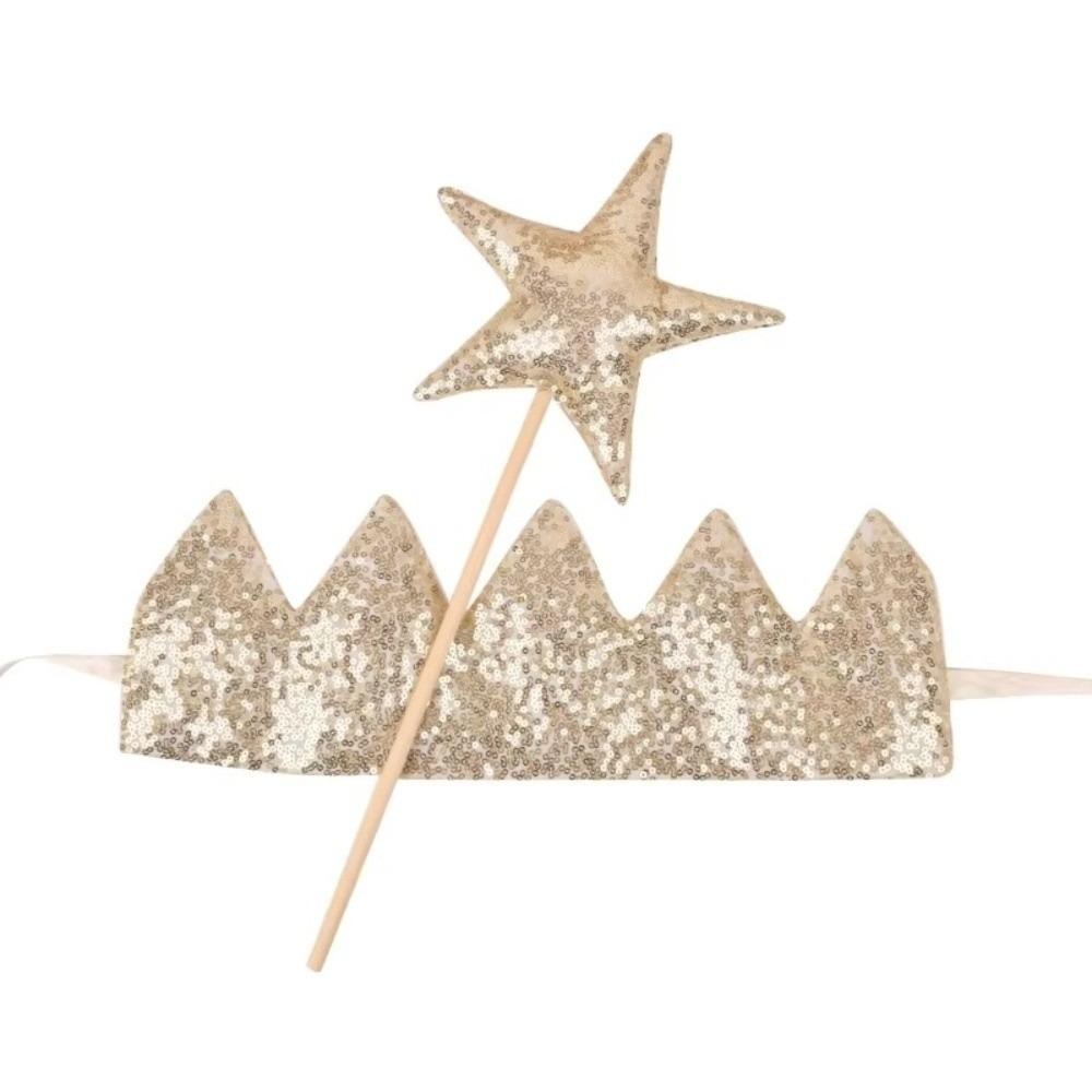 Glitter Design Party Headwear Fairy Stick Style Star Fairy Stick  Birthday Celebration
