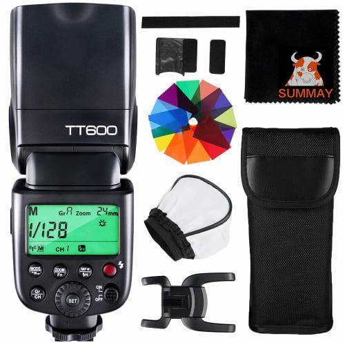 [Godox Authorized Agent & Japanese Instruction Manual] GODOX TT600 Clip-on Strobe Guide Number 60 Flash Speedlight Compatible with Digital Cameras Suc