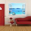 Window Decal WALL STICKER Home Decor Exotic Beach View Art Wallpaper Mural