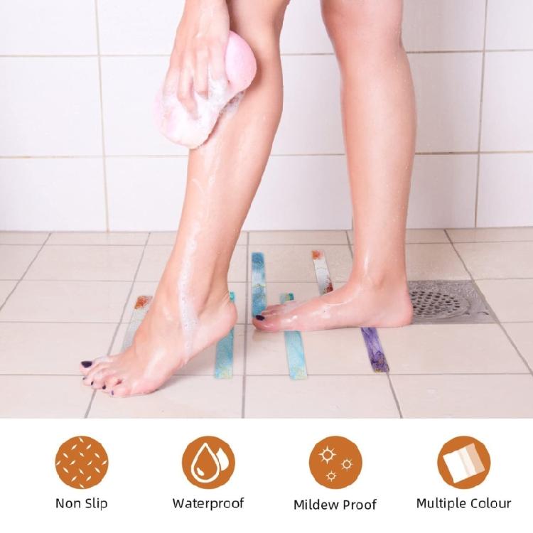 24Pcs Anti-Slip Strips Bath Stickers Upholstery Tape Non Shower Stickers Shower