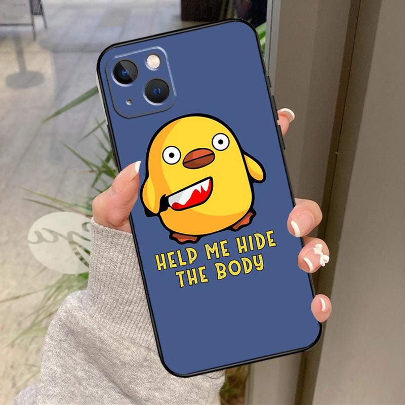Duck With Knife Duck Cute Case For iPhone 16 Pro Max 15 14 12 11 13 17 Pro Max Plus 12 13 Mini 16e 17 Air Back Cover