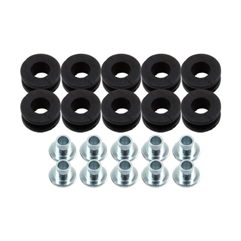 10 Комплектов Резиновых Прокладок для Мотоцикла, Комплект Болтов, Аксессуары для Подушки Сброса Давления для Kawasaki Yamaha Honda Suzuki CBR GSXR Ninja