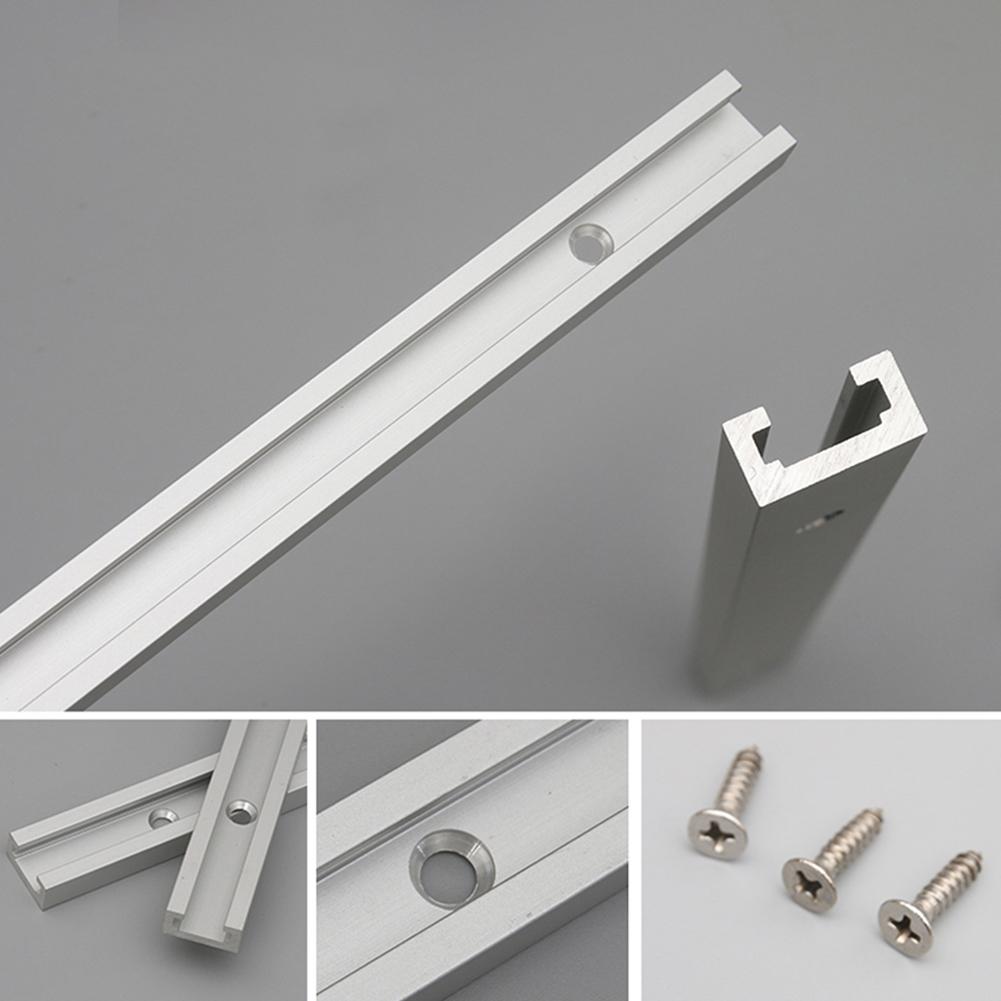 1Pc T-Slot Track 300-600MM Woodworking Chute Rail 19x9.5mm Miter Jig Tools For Woodworking Router Hand Tools