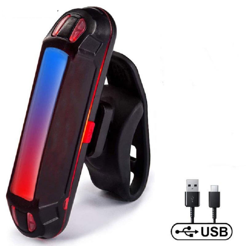 

4/2/1 шт. Велосипедный задний фонарь Водонепроницаемый USB Перезаряжаемый Светодиодный сигнальный фонарь Велосипедные мигающие аксессуары Ночная езда Велосипедный задний фонарь